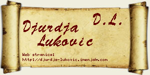 Đurđa Luković vizit kartica